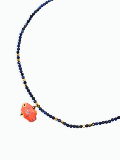 Collier cristaux colorés