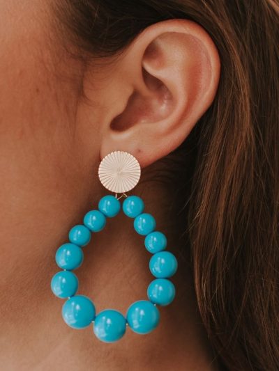 boucles d'oreilles perles