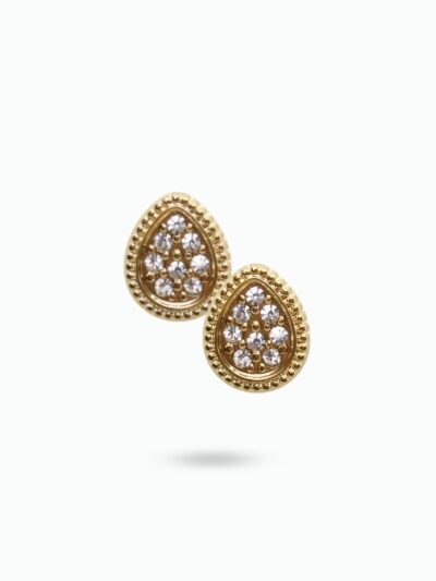 Boucles d'oreilles acier inoxydable doré