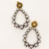 Boucles d'oreilles perles Argentées