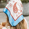 Foulard imprimé carré