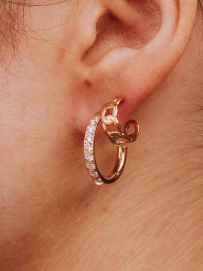boucles d'oreilles acier inoxydable