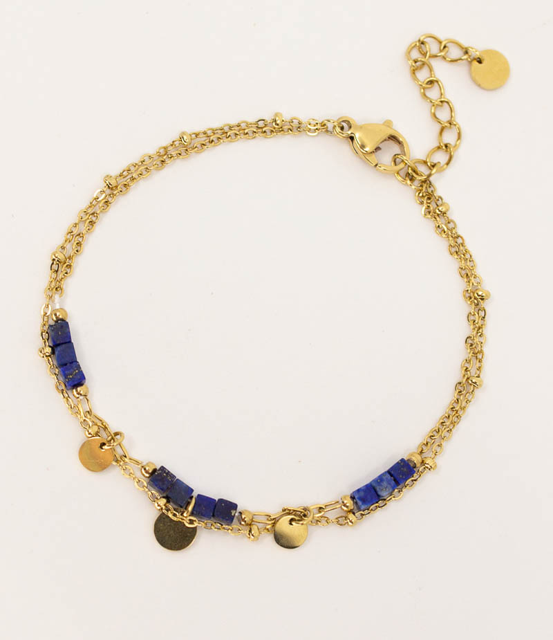 bracelet pierre lapis lazuli