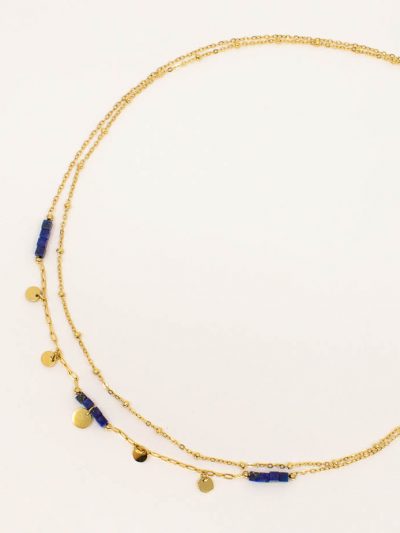collier lapis lazuli femme