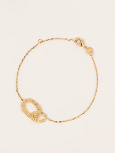 bracelet fin plaqué or