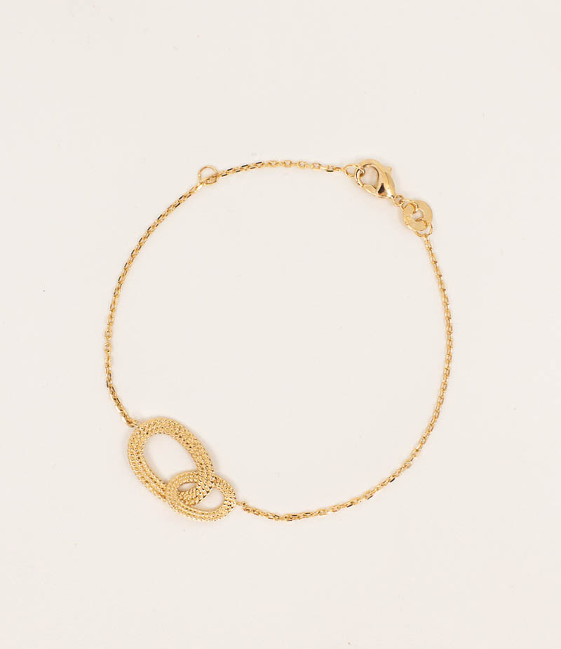 bracelet fin plaqué or