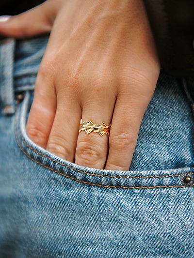 Bague en plaqué or