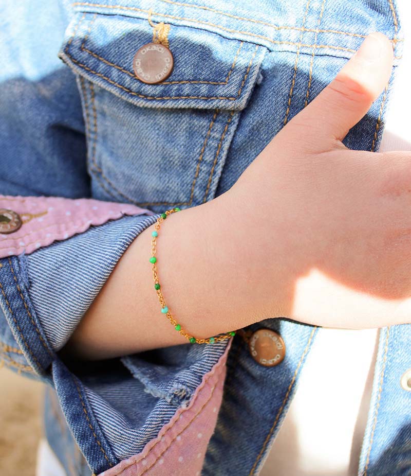 Bracelet Pour Enfant Perles - Bijoux Cailloux
