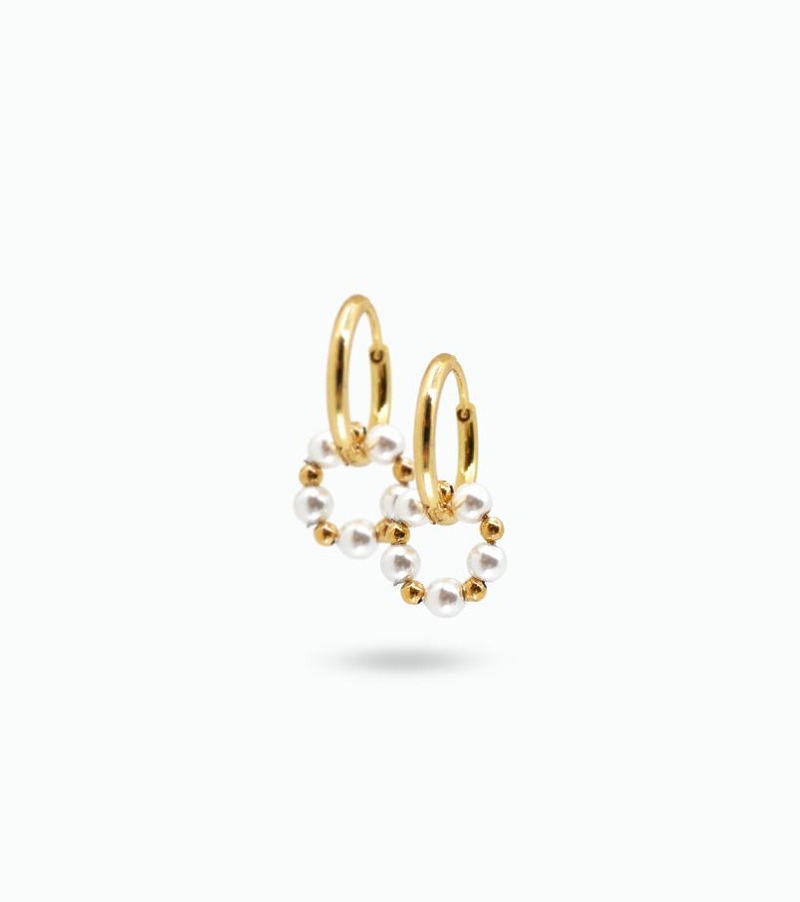 Boucles d'oreilles perles nacrées