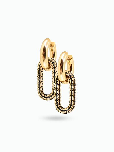 Mini créoles avec pendentif