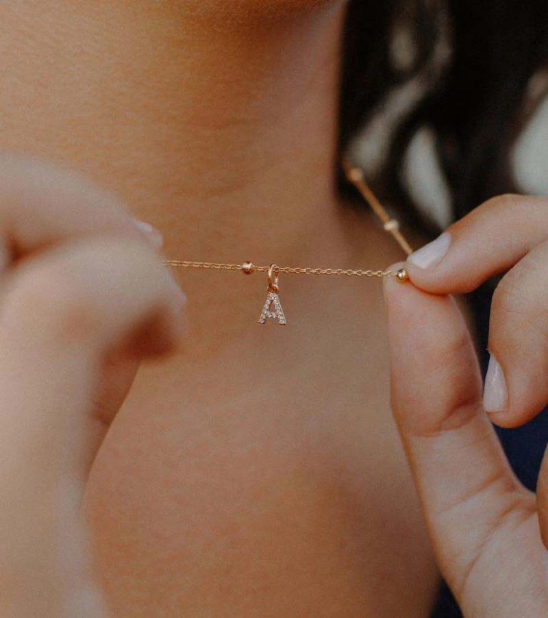 Bijoux Pendentif Pendentif Lettre A Argent Huguette Paris Bijoux