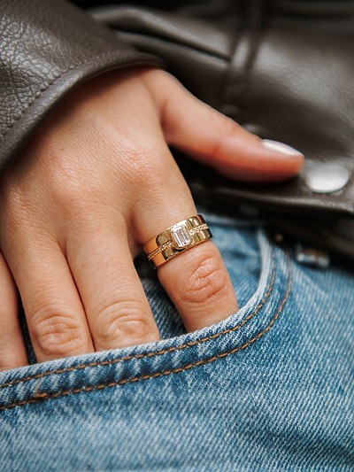 Bague en acier inoxydable