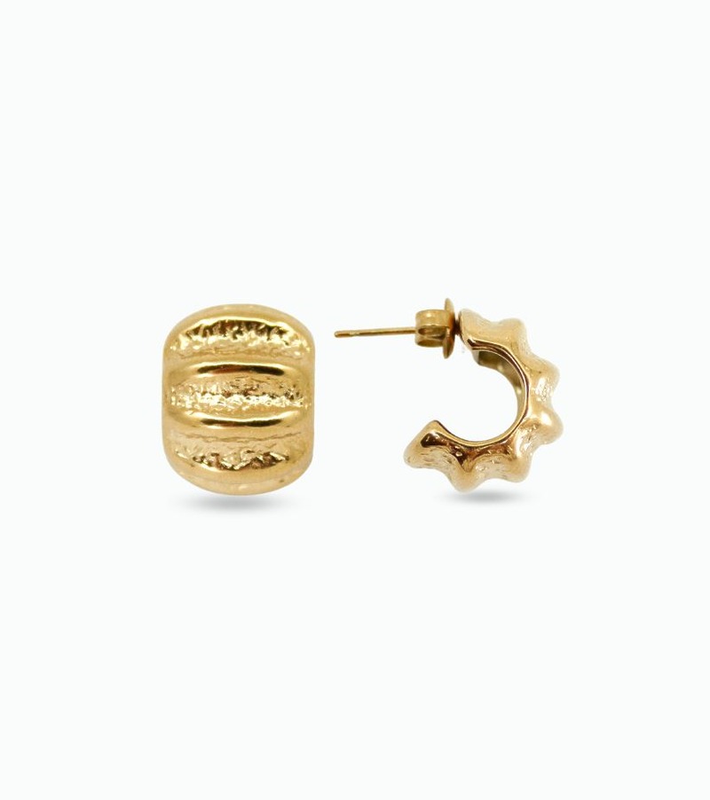 Boucles d'oreilles créoles épaisses