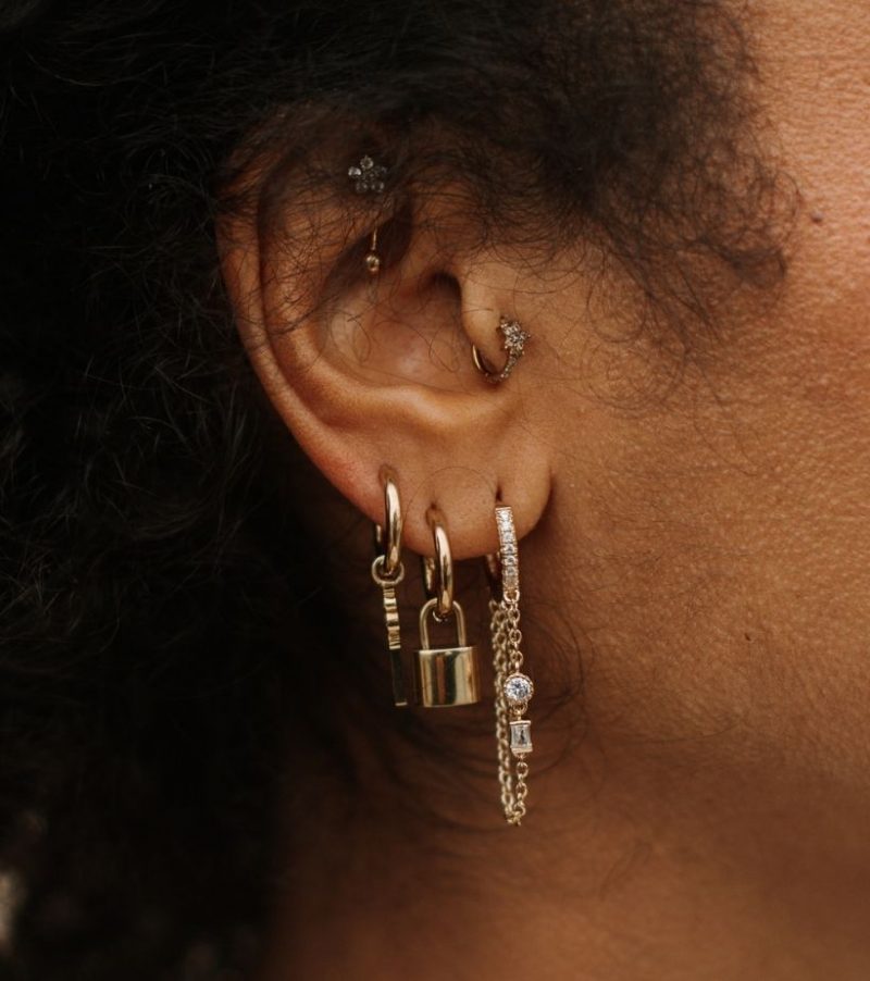 Boucles d'oreilles cadenas