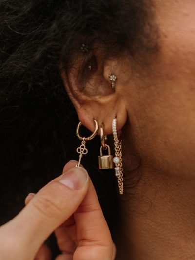 Boucles d'oreilles cadenas