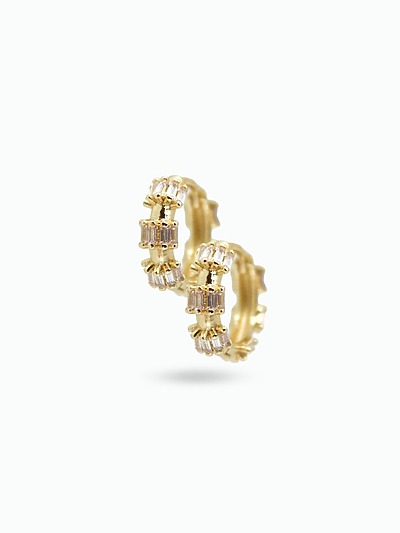 Mini créoles à strass