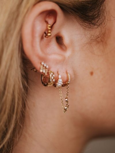 Boucles d'oreilles chaines pendantes