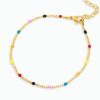 bracelet de perles fines de couleurs