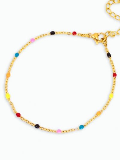 bracelet de perles fines de couleurs