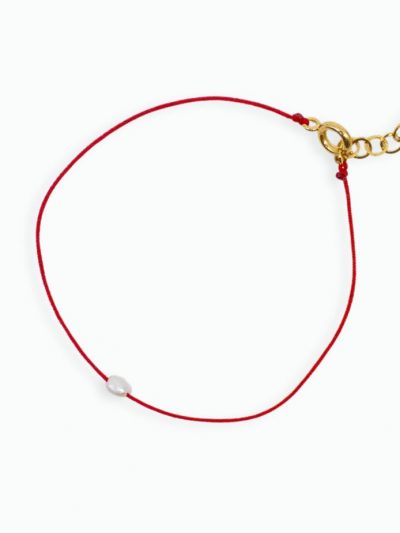 Bracelet cordon rouge