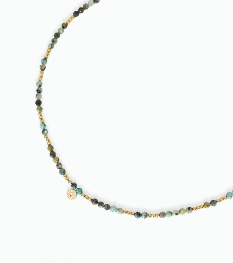 collier turquoise africaine