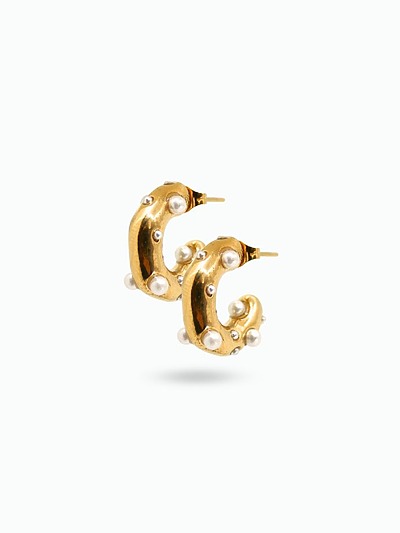 Boucles d'oreilles en nacre