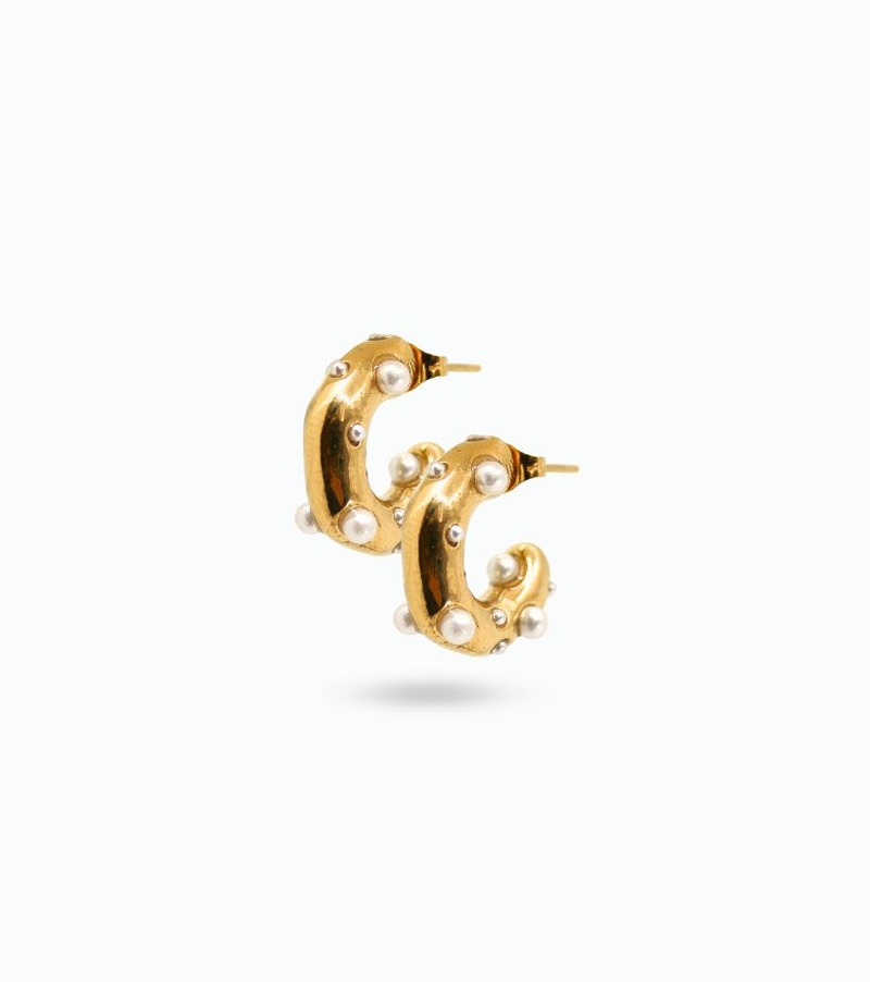 Boucles d'oreilles en nacre