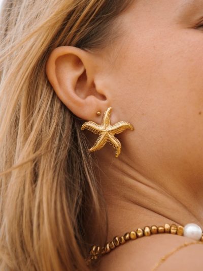 Boucles d’oreilles étoile de mer