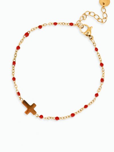 Bracelet avec croix pour femme