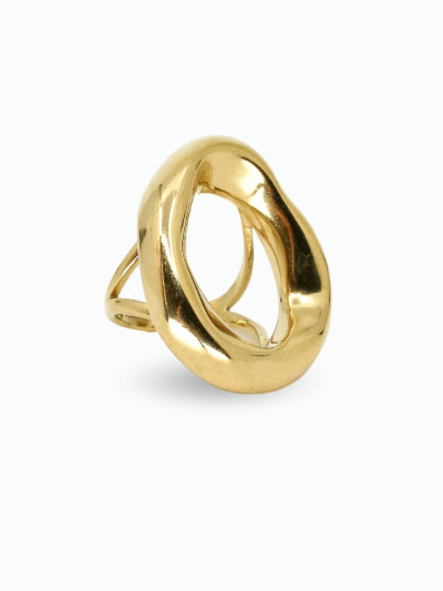 Bague martelée femme