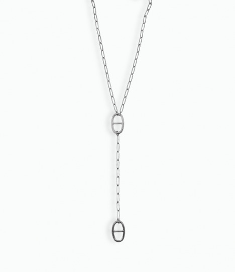 Collier argenté avec pendentif chat en Howlite turquoise du Brésil