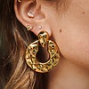 Boucles d'oreilles acier inoxydable oversize