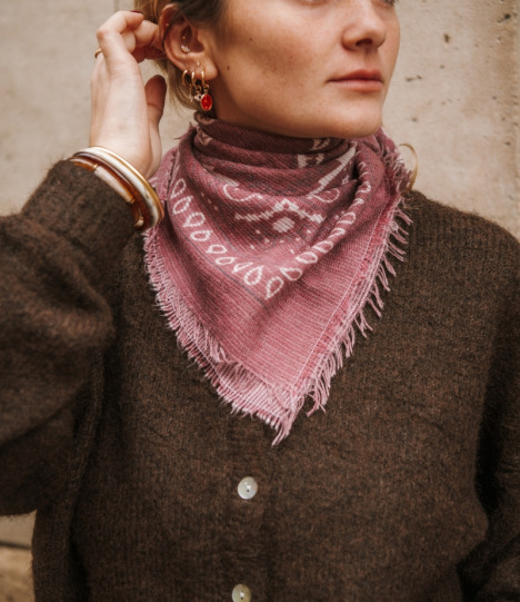 Felpa Bandana Bordeaux – Madame Pauline Vintage