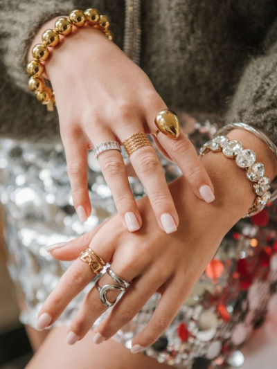 Bague goutte d'eau
