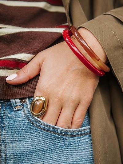 Bague épaisse femme