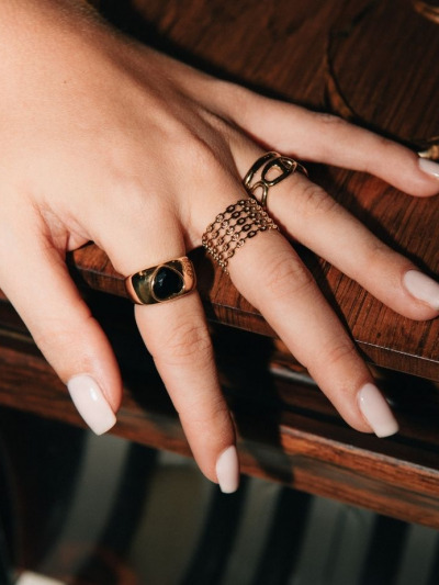 Bague chevalière pour femme