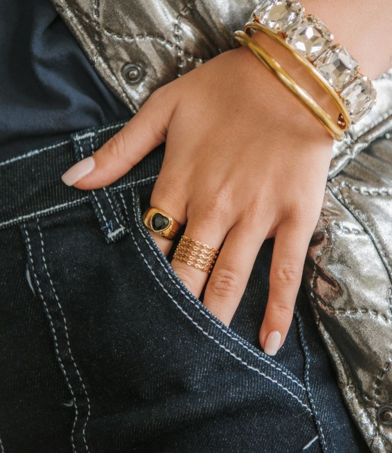 Bague chevalière pour femme