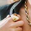 Bague en acier chirurgical femme