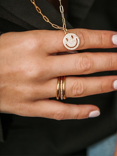 Bague fine multirang