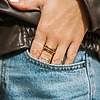 Bague fine multirang