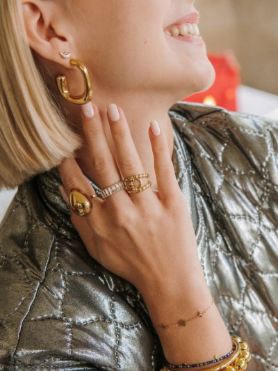 Bague strass femme