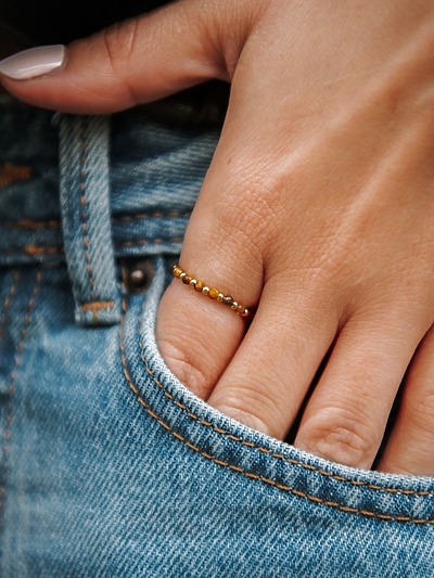 Bague élastique femme