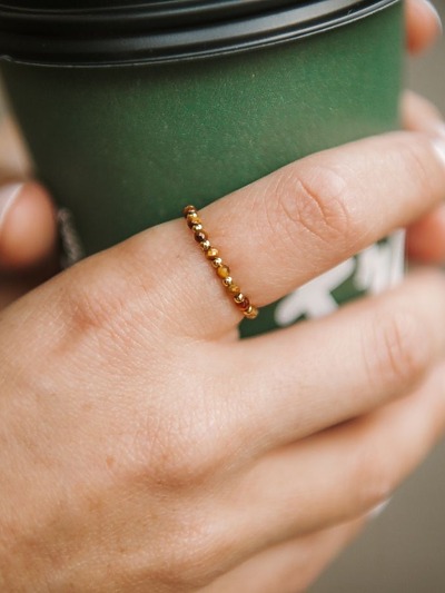 Bague élastique femme