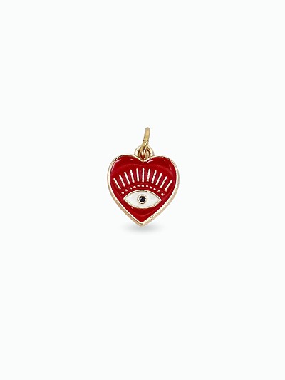 Pendentif coeur rouge