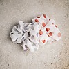 Chouchou a pois​ gris et rouge