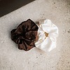 Élastique cheveux femme​​ blanc et marron