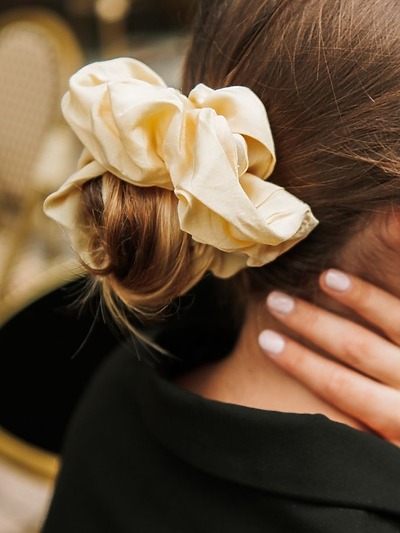 Chouchou tissu type scrunchie