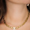 Collier maille grain de café​