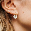 Boucles d'oreilles fleur en perles