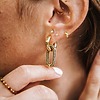 Mini créoles avec pendentif